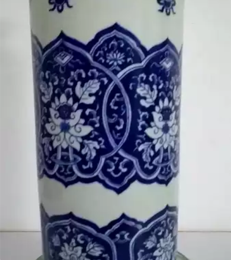 清花花绘纹一统瓶，清花留白绘，菊花，缠枝莲...