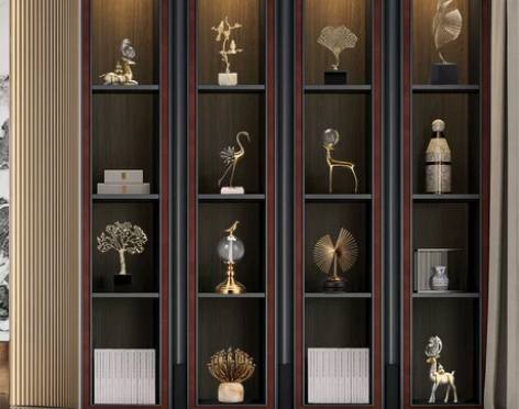 工艺品 新中式金属高档摆件轻奢软装饰品客厅...