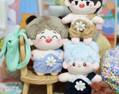 现货10cm娃衣三色背带裤海星体/正常体可...