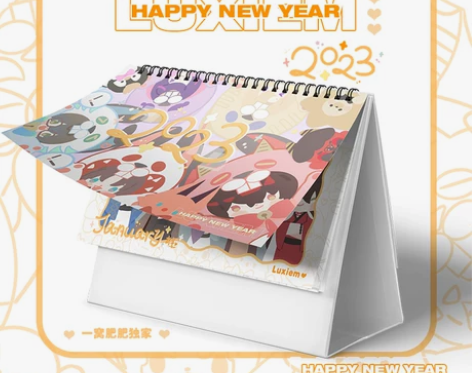 彩虹周边彩虹社Luxiem日历台历原创vox