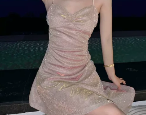 小个子2021海边度假旅游穿搭拍照显瘦修身...