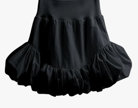 黑色半身裙女秋冬2022年新款小个子高腰显...