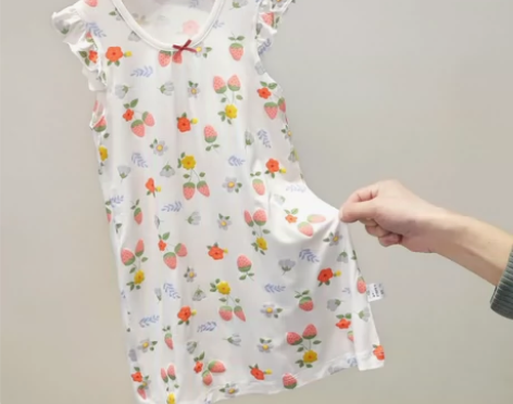 女童睡裙夏季小清新宝宝家居服女孩超仙睡衣冰...