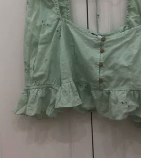 Zara衬衣xs全新如图实拍，非常小清新的...