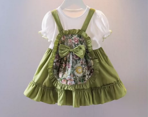 女童夏装 36.9 包邮?? 货号：田园风...