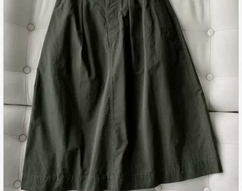 英式极简风 M*L原厂订单日系小清新中长裙...