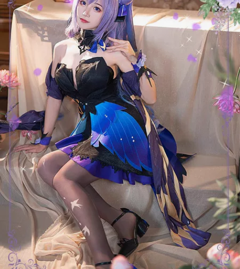 初兽猫刻晴霓踞蹁跹cos出租 sm码衣服＋...