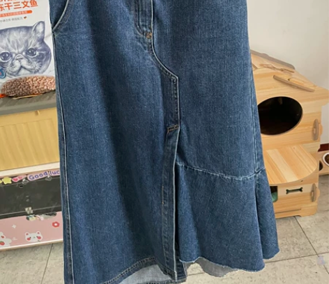 MATHIEU韩国代购牛仔裙正品 穿个位数...