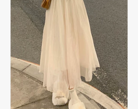 温柔奶系穿搭茶歇法式连衣裙子两件套装绝美长...