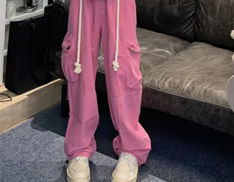 美式休闲裤 抖音买的 买大了