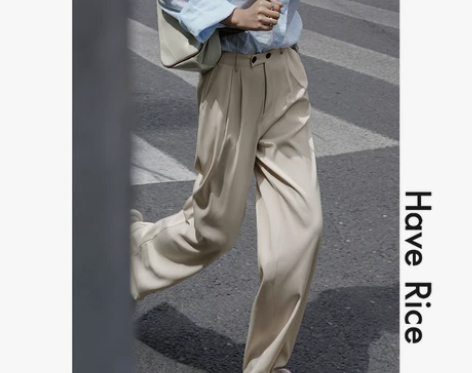 HAVERICE饭馆2022休闲裤宽松长裤...