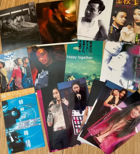 张国荣各类电影唱片明信片 有杂志附送，有唱...