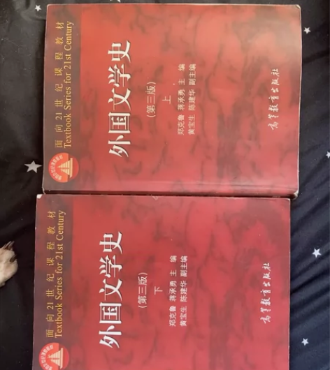 外国文学史上下册正二手版自用！ 感兴趣的话...