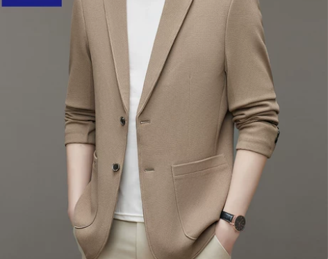 罗蒙西服男2023春季新款休闲外套修身中青...