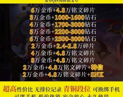 王者荣耀安卓新号/150满级/30级/2-...