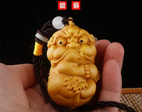 黄杨木雕  有求必应 招财 貔貅 感兴趣的...