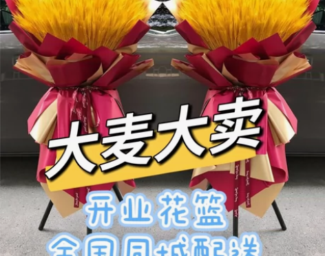 深圳开业花篮——大麦大卖，大麦开业花篮大麦...