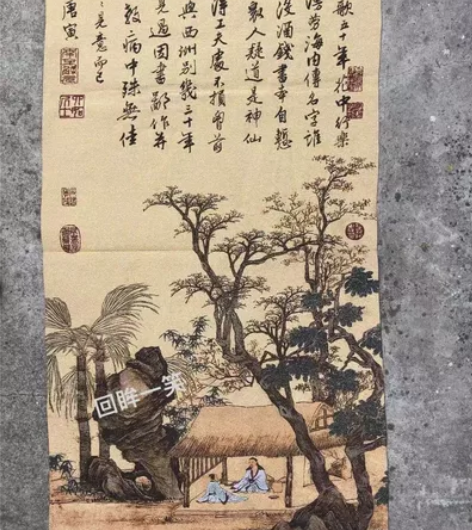 山水画刺绣织锦画，店铺装修没有地方放了，现...