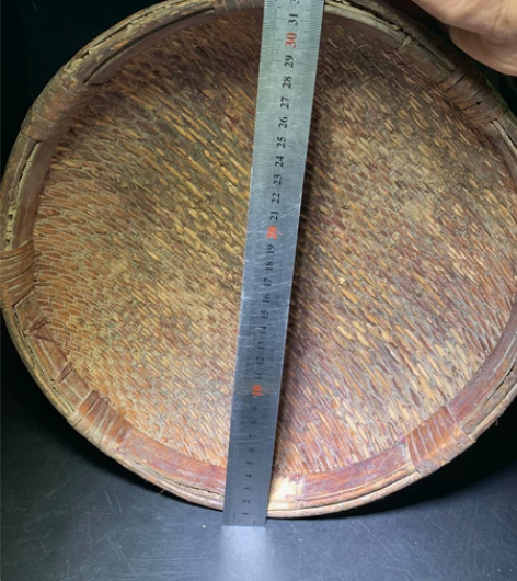 清代大号藤编收纳笸！！！老物件！！！品如图...