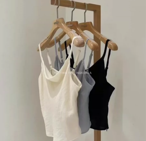 向日葵欧尼同款吊带背心 blossom黑色...