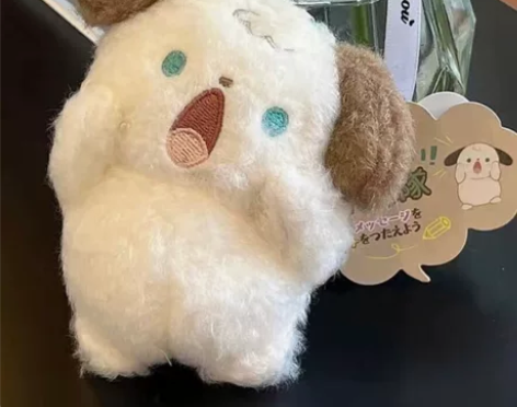 新款呐喊尖叫小狗猫咪毛绒包包挂件超萌挂饰钥...