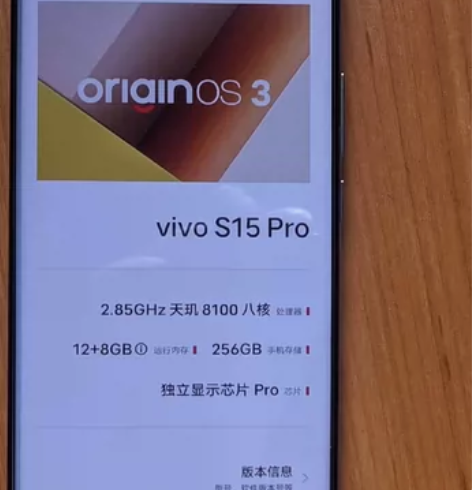 vivo s15 pro 12+256配置...