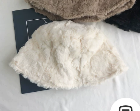 TUshu/ins风~小众毛绒渔夫帽子女秋...