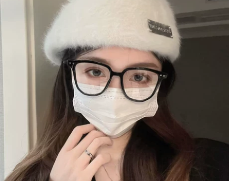 韩版秋冬季兔毛绒贝雷帽子女铁标百搭复古英伦...