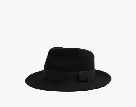 ZARA 新款男装 羊毛带饰毛毡爵士帽礼帽...