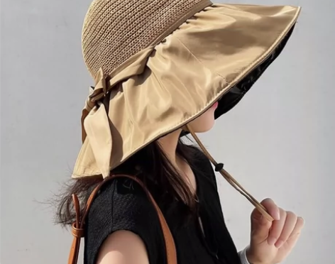 【店铺到期】清理库存，韩版空顶黑胶遮阳帽，...