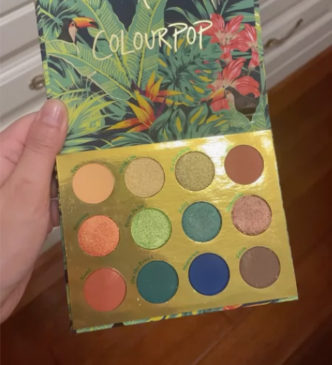 colour pop眼影盘 什么热带植物盘...