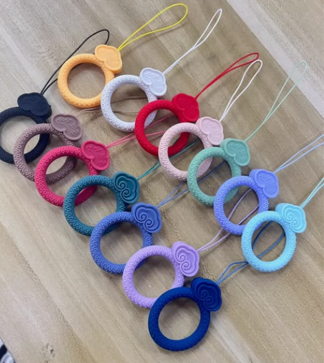 4个装硅胶指环扣短扣卡扣手机挂绳指环扣硅胶...