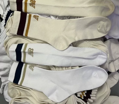 拍一发六 颜色混搭发货 新百伦男士长袜 没...