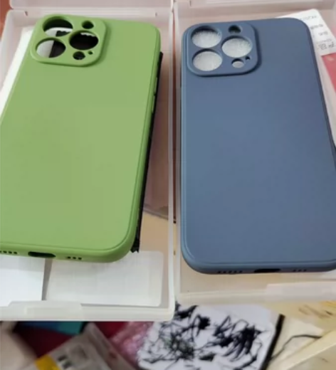 悦可苹果13pro液态硅胶植绒手机壳全屏钢...