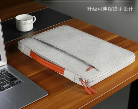 笔记本手提电脑包 ins简约防震办公包 黑...