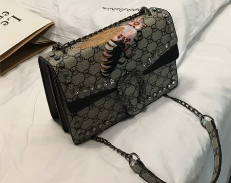 秋季酒神包包女新款气质小方包复古单肩斜挎…...