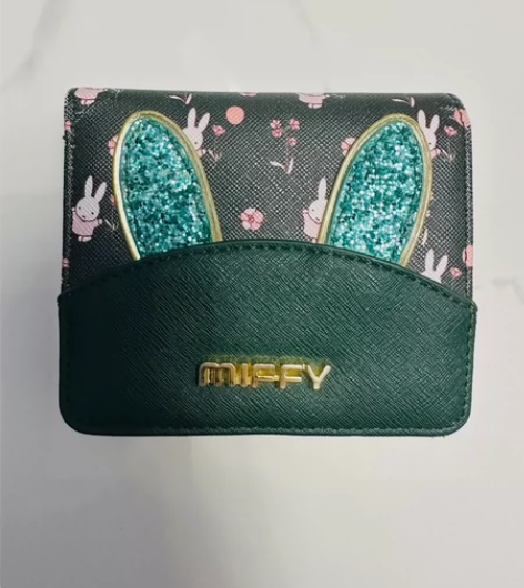 米菲女士钱包短款卡通日韩版亮片可爱拉链学生...