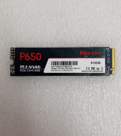 金泰克P650 512G 2280 NVM...