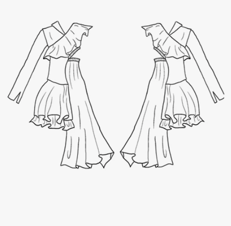 在线接图 服装效果图 款式图 服装灵感版 ...