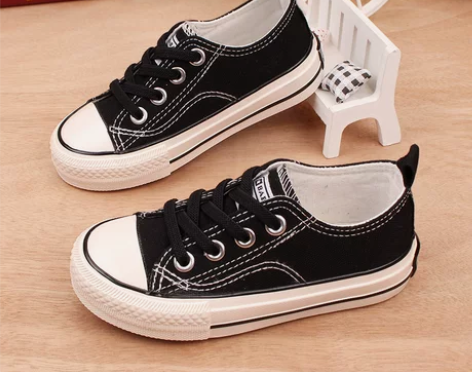 ?芭芭鸭2021春季新款男童儿童帆布鞋宝宝...