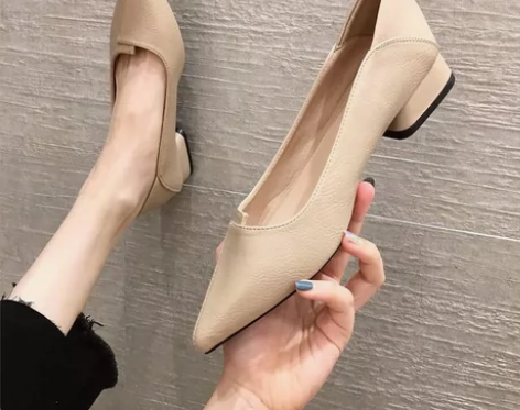 欧洲站单鞋女2023夏季新款女鞋仙气网红尖...