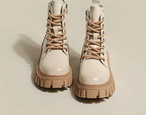 冬秋英伦风ins马丁靴女2023年新款厚底...