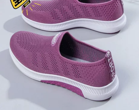 2023春秋老北京布鞋女飞织百搭运动鞋一脚...