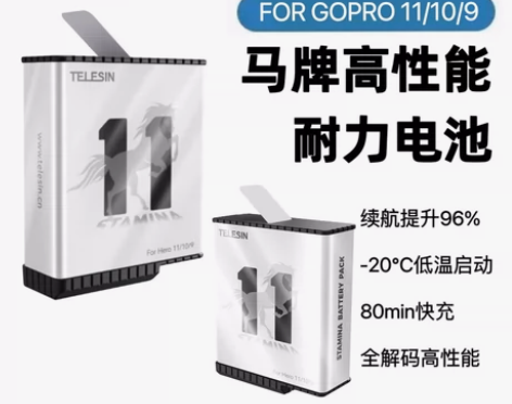 泰迅高性能耐力电池口袋收纳式三充套装GoP...
