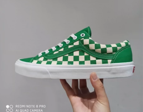 vans style 36 草绿色棋盘格 ...