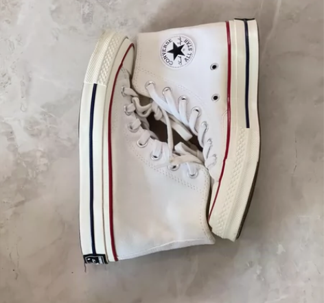 经典款匡威高邦帆布鞋闲置,converse...