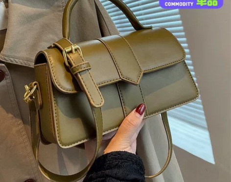 小众复古街拍简约大容量女斜挎包百搭休闲单肩...