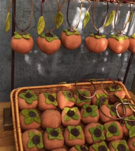 柿染，柿子香包，端午节香包，可选：艾绒、桂...