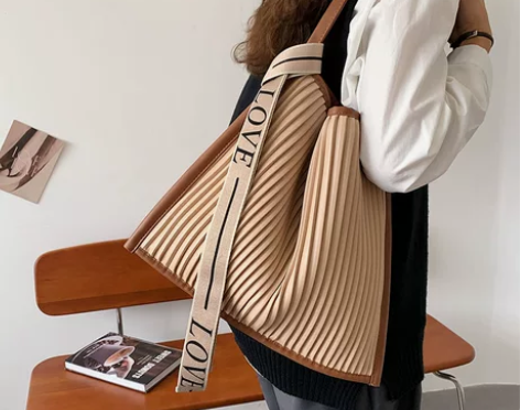 通勤大容量包包女百搭条纹托特包2023新款...