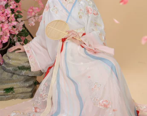 青柠墨子研原创汉服女款成人中国风晋制齐腰交...